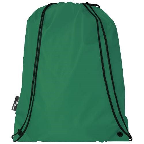 Obrázky: Stahovací batoh z recyklovaných PET zelená, Obrázek 2