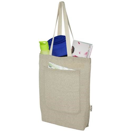 Obrázky: Nákup. taška-kapsa 150 g, rec. bavlna, přírodní, Obrázek 6