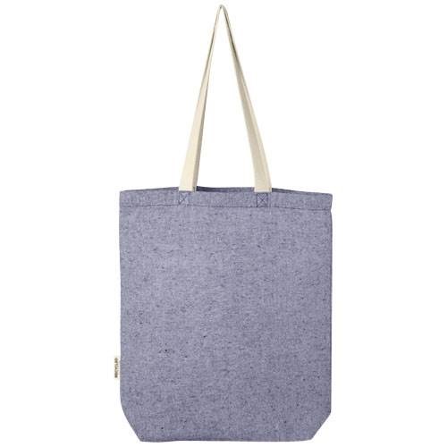 Obrázky: Nákup. taška-kapsa 150g, rec. bavlna, modrá, Obrázek 2