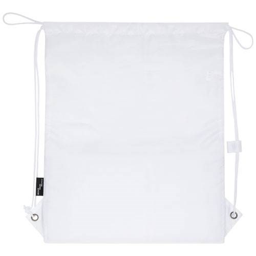 Obrázky: Recyklovaný bílý skládací batoh s přední kapsou, Obrázek 3