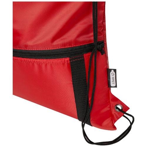 Obrázky: Recyklovaný červený skládací batoh s přední kapsou, Obrázek 4