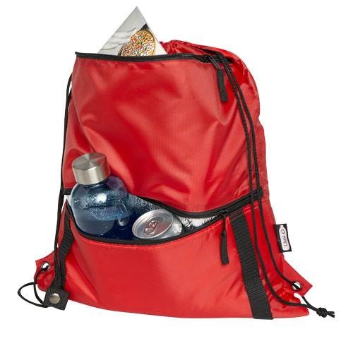 Obrázky: Recyklovaný červený skládací batoh s přední kapsou, Obrázek 7