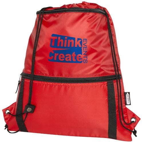 Obrázky: Recyklovaný červený skládací batoh s přední kapsou, Obrázek 11