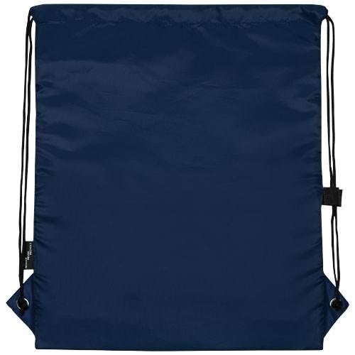 Obrázky: Recyklovaný tm.modrý skládací batoh s přední kapsou, Obrázek 3