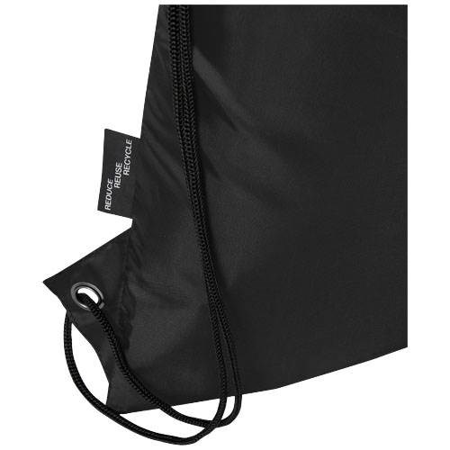Obrázky: Recyklovaný černý skládací batoh s přední kapsou, Obrázek 5