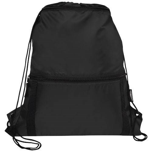Obrázky: Recyklovaný černý skládací batoh s přední kapsou, Obrázek 8