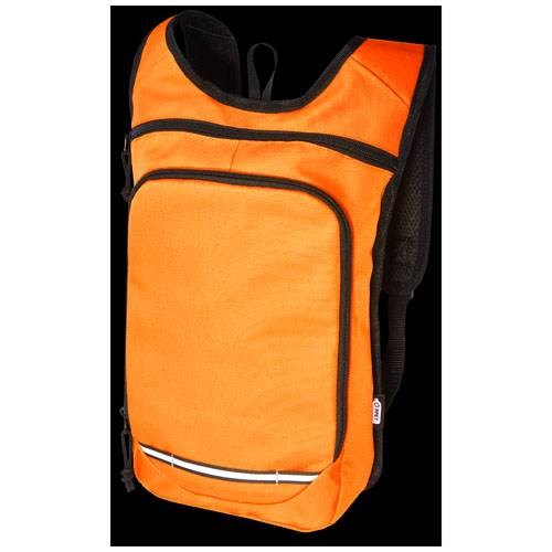 Obrázky: RPET venkovní batoh 6,5 l, oranžová, Obrázek 5