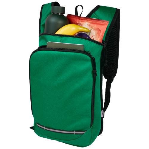 Obrázky: RPET venkovní batoh 6,5 l, zelená, Obrázek 4