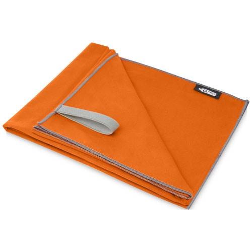 Obrázky: Oranžový ultralehký ručník z recykl. PET v obalu, Obrázek 3