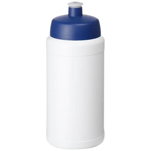 Obrázky: Sportovní láhev 500 ml, bílá, modré víčko, Obrázek 1