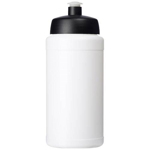 Obrázky: Sportovní láhev 500 ml, bílá, černé víčko, Obrázek 2