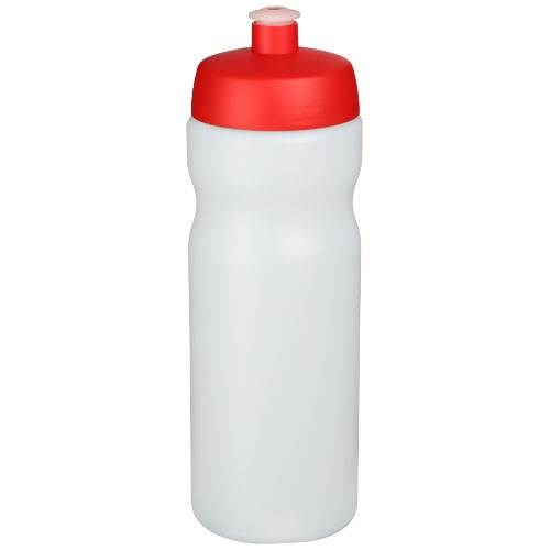Obrázky: Sportovní láhev 650 ml, průhledná, červené víčko