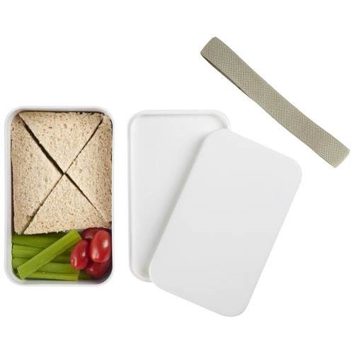 Obrázky: Jednopatrová obědová krabička 700 ml, bílá, Obrázek 6