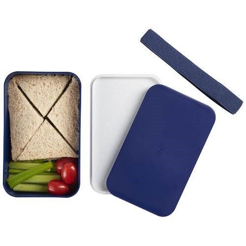 Obrázky: Jednopatrová obědová krabička 700 ml, modrá, Obrázek 6