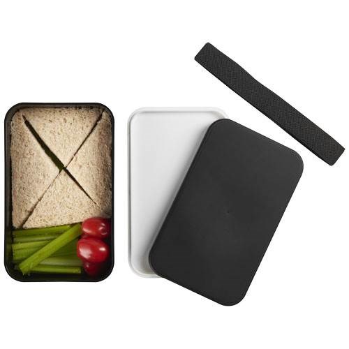 Obrázky: Jednopatrová obědová krabička 700 ml, černá, Obrázek 6