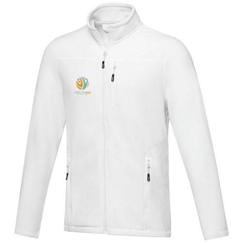 Obrázky: Pánská fleecová bunda ELEVATE Amber, bílá, XS, Obrázek 5