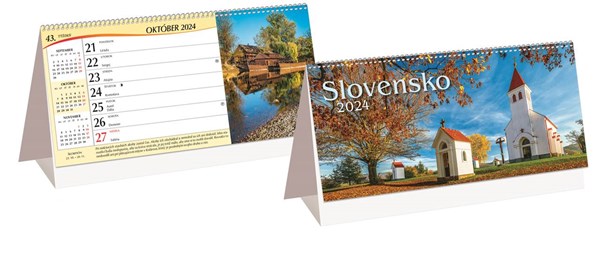 Obrázky: SLOVENSKO II., stolový riadkový kalendár, 297x138, Obrázek 2