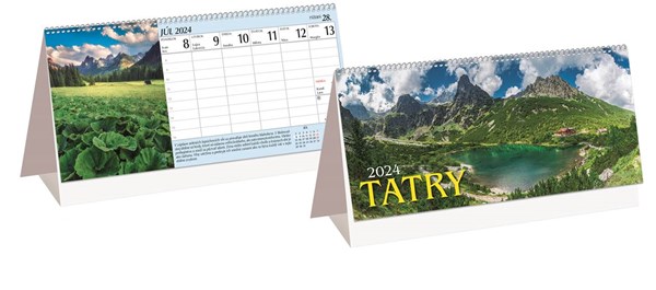Obrázky: TATRY, stolový stĺpcový kalendár, 297x138 mm, Obrázek 2