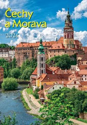 Obrázky: ČECHY A MORAVA, nástěnný kalendář 340x485 mm