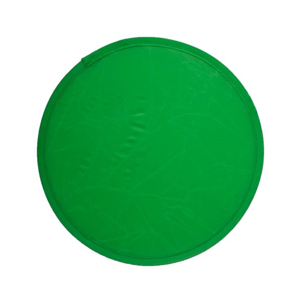 Obrázky: Skládací frisbee - zelený nylonový létající talíř
