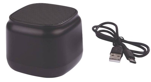 Obrázky: Černý bluetooth reproduktor 3W s dosahem až 10 m