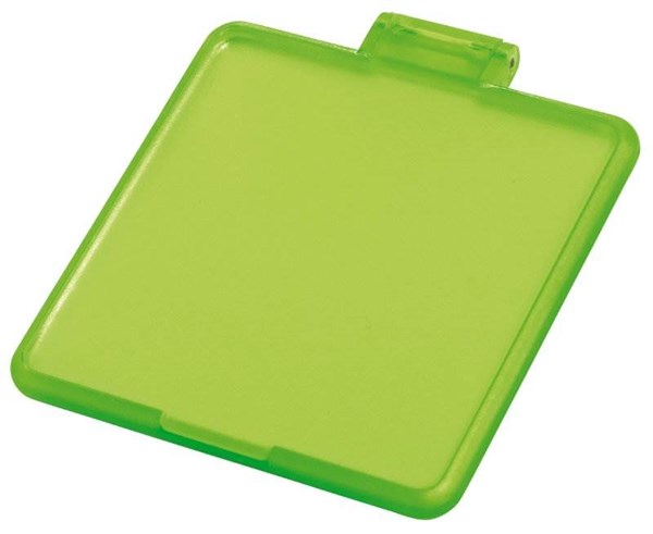 Obrázky: Transparentní zelené plastové kosmetické zrcátko, Obrázek 2