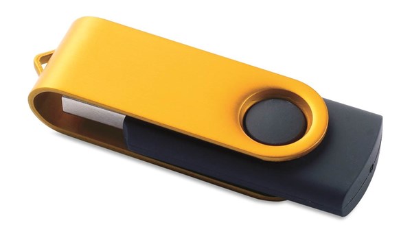 Obrázky: Twister Rotodrive zlatý USB flash disk 32GB, Obrázek 1