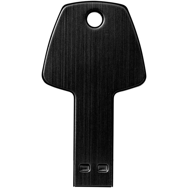 Obrázky: Černý hliníkový USB flash disk 32GB, tvar klíče