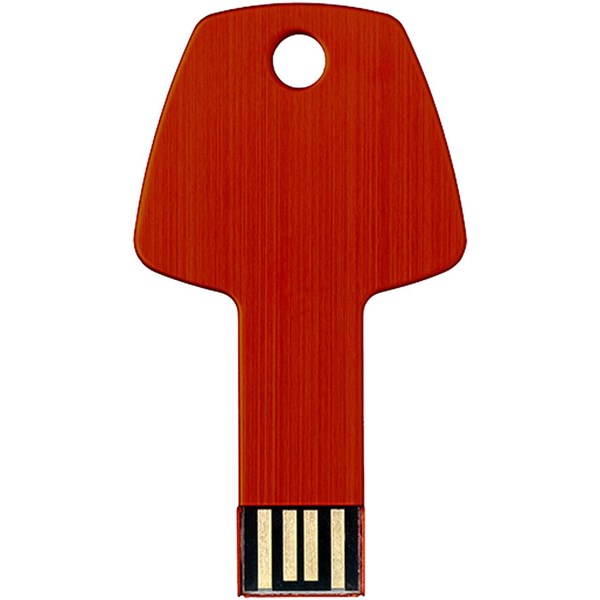 Obrázky: Červený hliníkový USB flash disk 32GB, tvar klíče, Obrázek 3