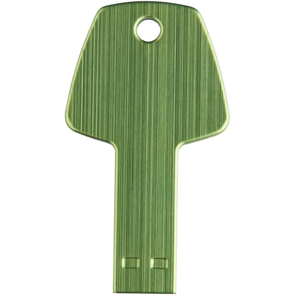 Obrázky: Zelený hliníkový USB flash disk 1GB, tvar klíče, Obrázek 2