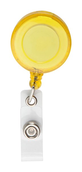 Obrázky: Transparentně žlutý roller klip s navijákem, Obrázek 1