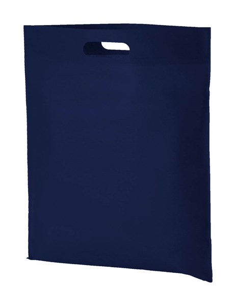 Obrázky: Větší taška s průhmatem z netkané textilie,tm.modrá, Obrázek 1