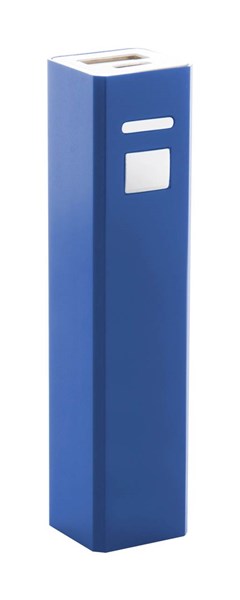 Obrázky: Modrá hliníková USB power banka 2200 mAh