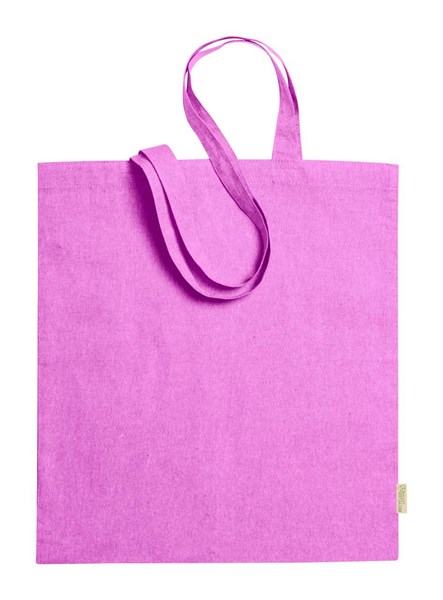 Obrázky: Nákupní taška z recykl. bavlny 120g, růžová, Obrázek 1