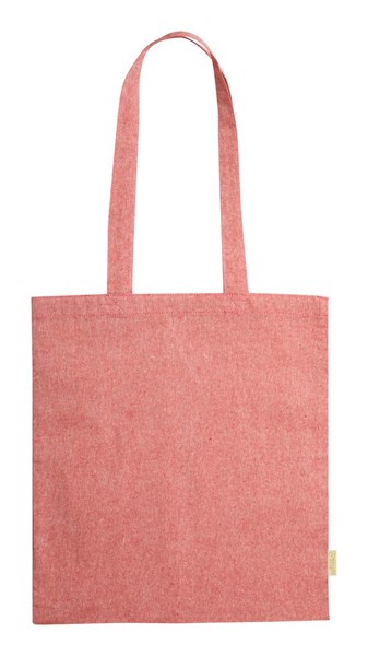 Obrázky: Nákupní taška z recykl. bavlny 120g, červená, Obrázek 1