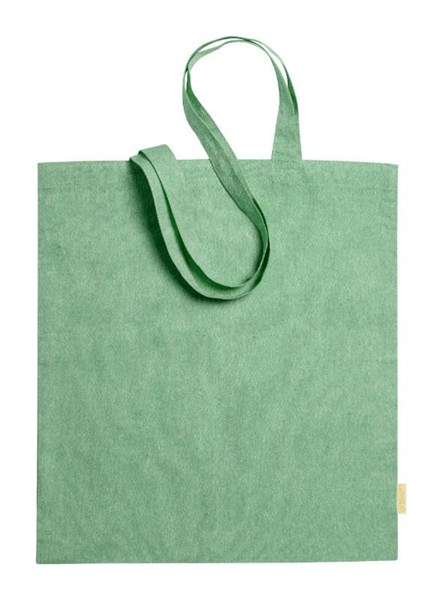 Obrázky: Nákupní taška z recykl. bavlny 120g, zelená, Obrázek 2