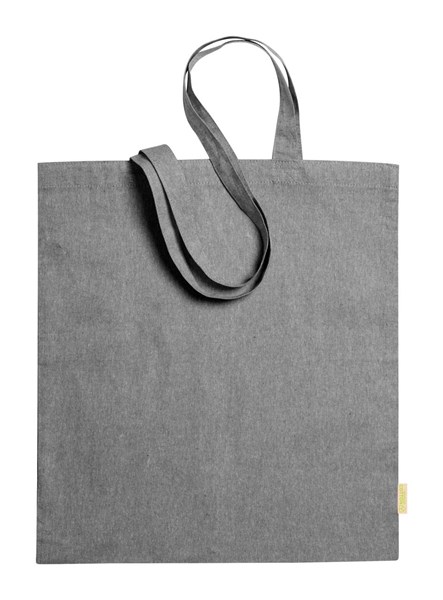 Obrázky: Nákupní taška z recykl. bavlny 120g, popelavě šedá, Obrázek 2