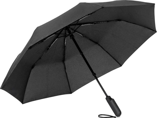 Obrázky: Černý skládací deštník s elektrickým otvír./zavír.