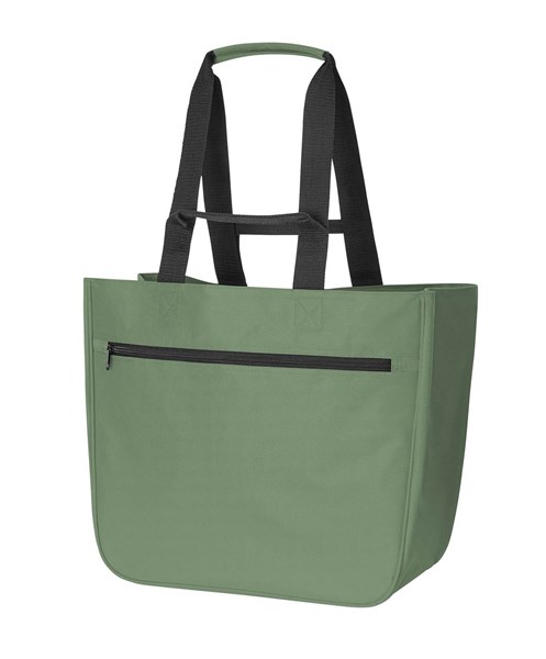 Obrázky: Nákupní taška/košík bez rámu z RPET, olivová