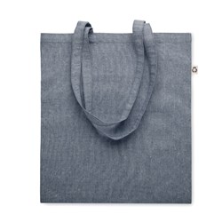 Obrázky: Modrá nákupní taška z recyklované bavlny