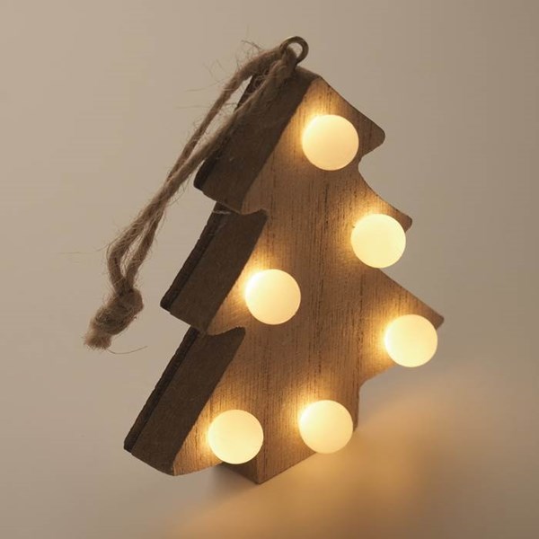 Obrázky: Vánoční ozdoba - dřevěný stromek se světýlky, Obrázek 5