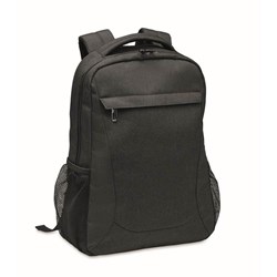 Obrázky: Černý batoh na notebook z 600D RPET polyesteru