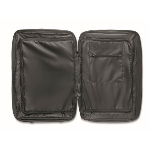 Obrázky: Černý kufr na 2 kolečkách z 600D RPED polyesteru, Obrázek 4