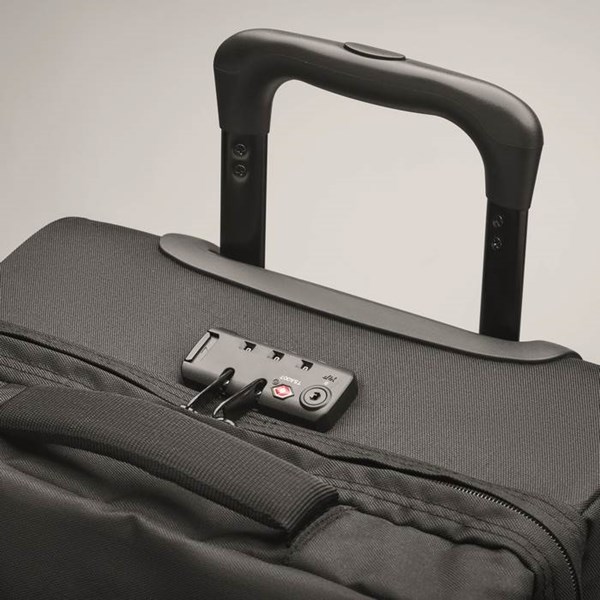Obrázky: Černý kufr na 2 kolečkách z 600D RPED polyesteru, Obrázek 5