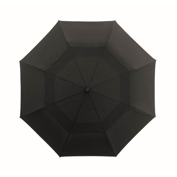 Obrázky: Černý skládací automatický větru odolný deštník, Obrázek 5