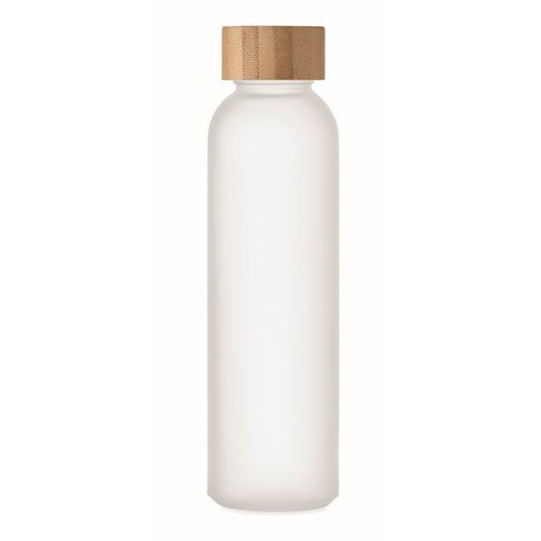 Obrázky: Transparentní bílá matná skleněná láhev 500 ml., Obrázek 5