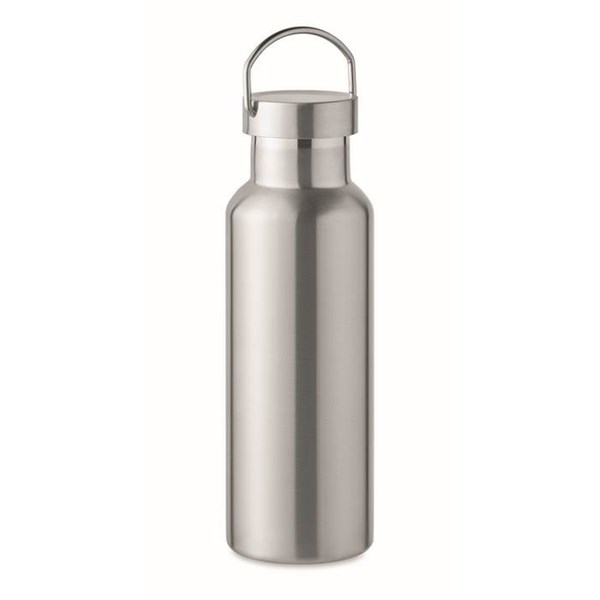 Obrázky: Stříbrná dvoustěnná nerez. láhev 500 ml. s rukojetí, Obrázek 2