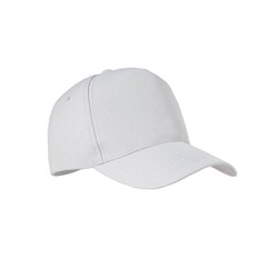 Obrázky: Bílá pětipanelová čepice z RPET polyesteru