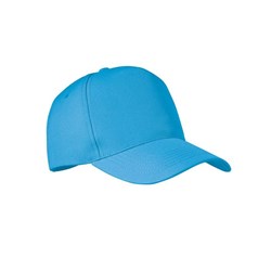 Obrázky: Tyrkysová pětipanelová čepice z RPET polyesteru