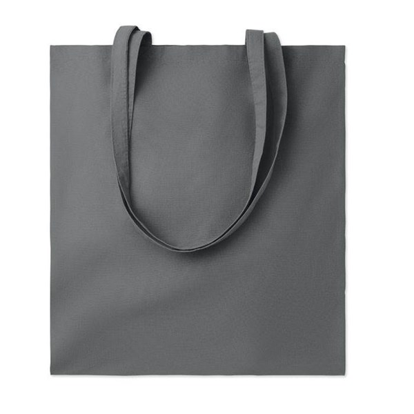 Obrázky: Tm. šedá nákup. taška s dl. uchy z BIO BA 180 gr/m², Obrázek 1